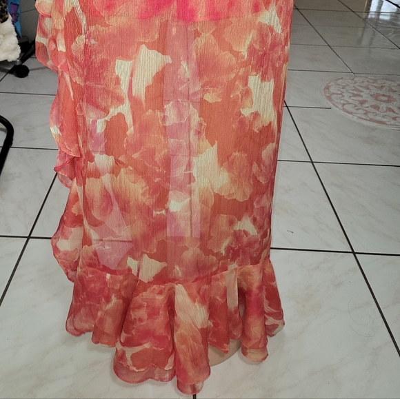 Gianni Bini Vibrant Pink One-Shoulder Dress - Picture 8 of 15